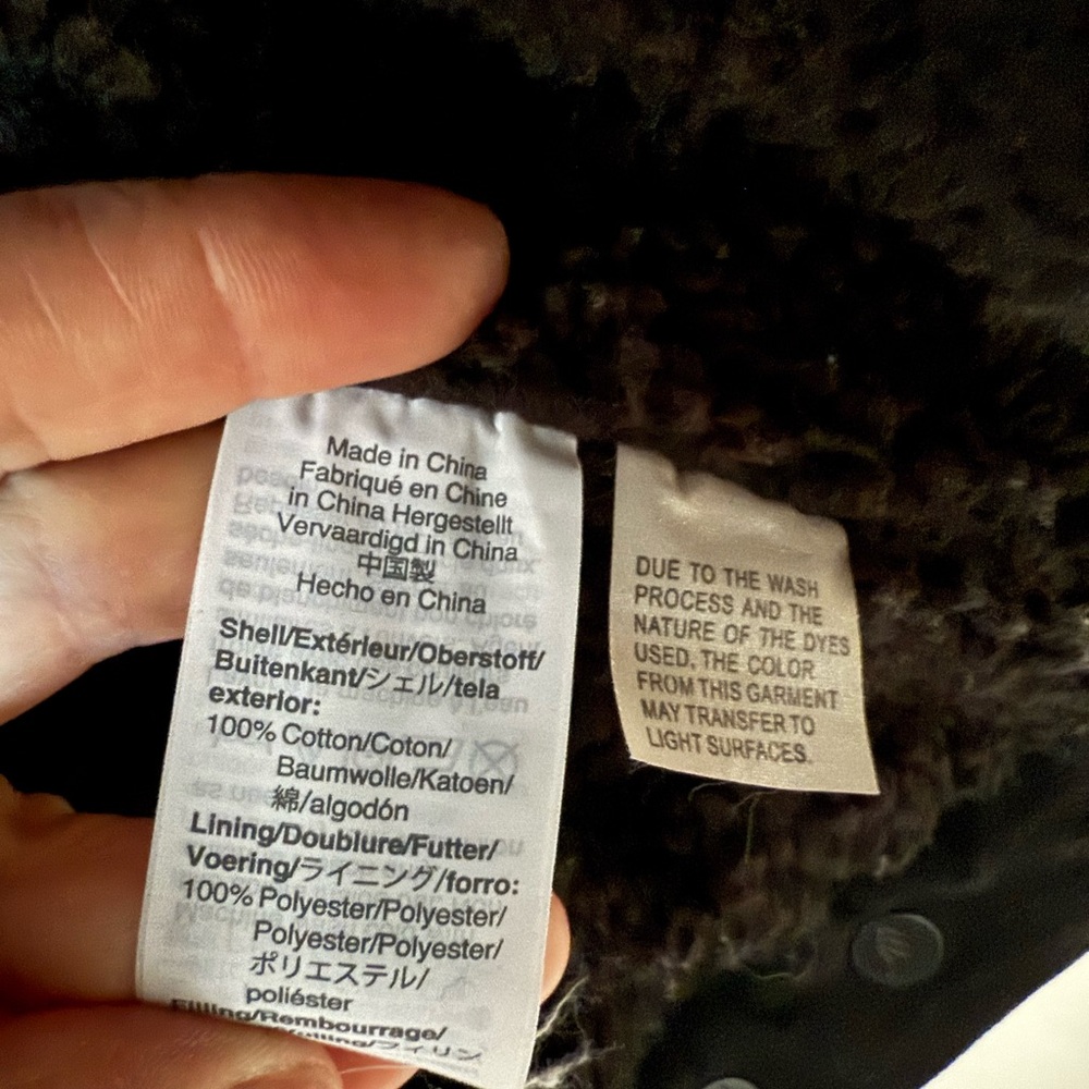 Madewell Black Jean Jacket with Sherpa Collar - Picture 4 of 6